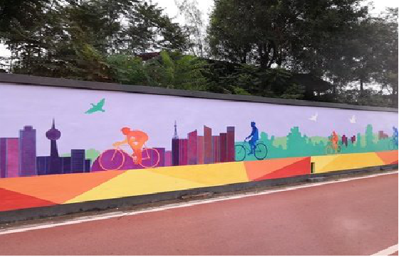 当涂墙体彩绘-围墙