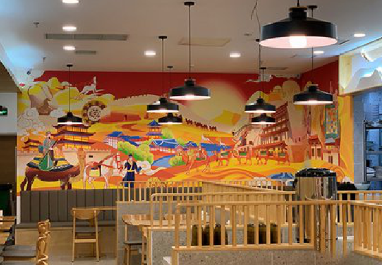 当涂商业空间彩绘介绍。