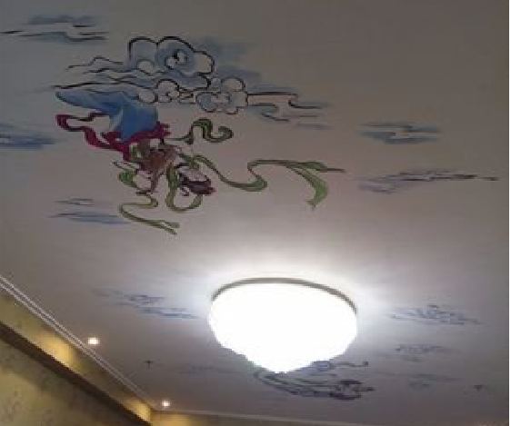 当涂如何快速绘制天花板上的手绘墙？